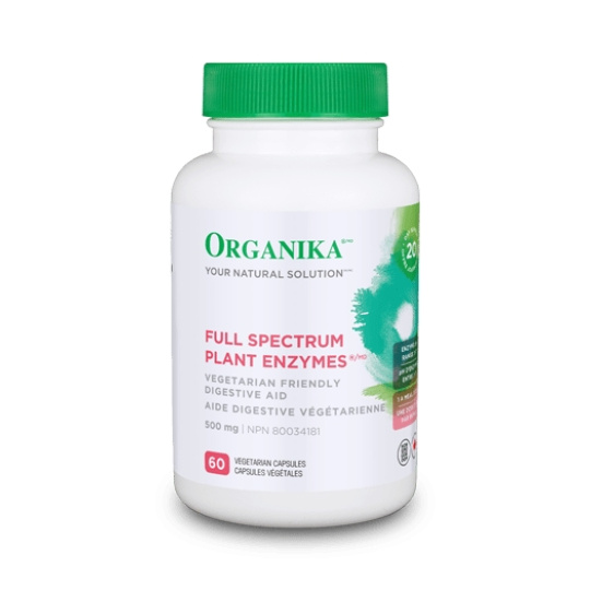 Plnospektrální rostlinné enzymy - pro lepší trávení, 60 kapslí>