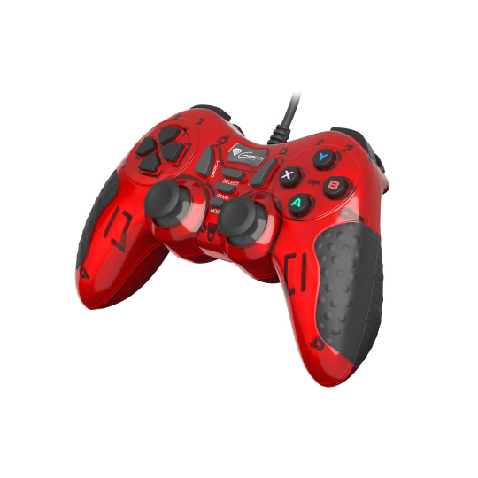 Drátový gamepad Genesis Mangan 200, pro PC, vibrace