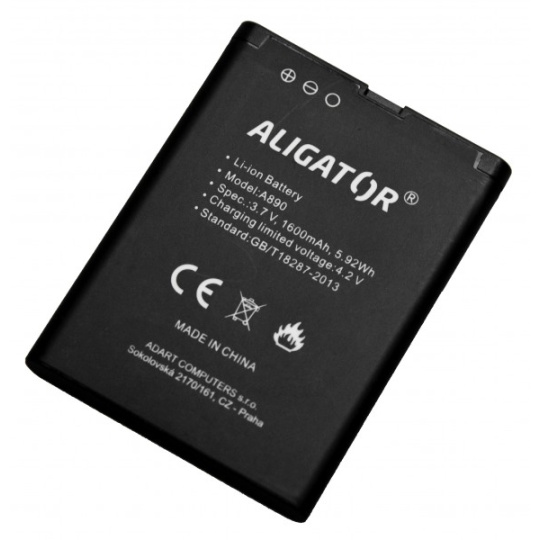 Aligator baterie A890/A900, Li-Ion 1600 mAh