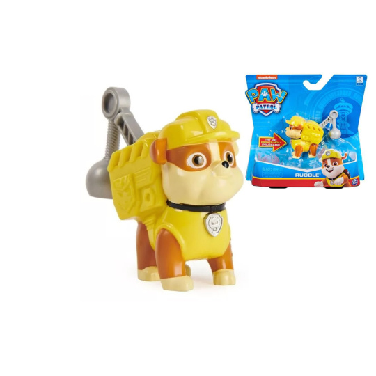 Paw Patrol figurka s akčním batohem - Rubble