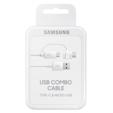 Samsung Kabel micro USB - USB typ C White