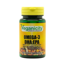 Veganicity Omega-3 DHA:EPA 500mg - olej z mořských řas, 60 vegan kapslí>