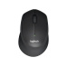 Logitech M330/Kancelářská/Optická/Pro praváky/1 000 DPI/Bezdrátová USB/Černá