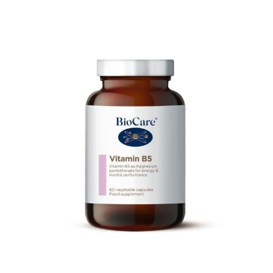 Vitamin B5 (kyselina pantotenová) + magnesium (hořčík), 60 kapslí>