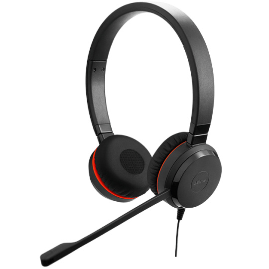 Jabra Evolve 30 II/Stereo/Jack/Drát/Černá