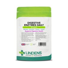 LINDENS Health + Nutrition Trávicí enzymy, 90 tablet>