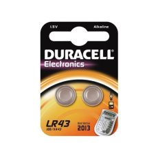 DURACELL baterie alkalická knoflíková LR43/186 ; BL2