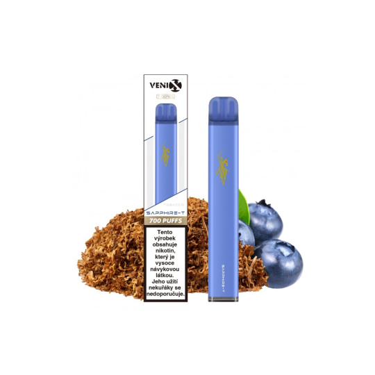 VENIX SAPPHIRE-T 700, 1,55% (tabák s borůvkou) 10ks