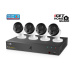 iGET HGNVK85304 - Kamerový PoE FullHD set, 8CH NVR + 4x IP 1080p kamera, SMART detekce, W/M/Andr/iOS