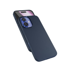 Epico Mag+ kožený kryt iPhone 16 - modrá Epico Mag+ kožený kryt iPhone 16 - modrá