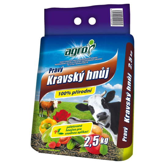 hnůj pravý kravský 2,5kg AGRO