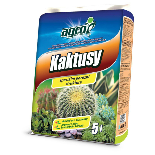 substrát pro kaktusy a sukulenty 5l AGRO