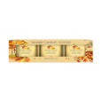 svíčka vonná sklo AUTUMN SUNSET 37g (hoří 3x7-10hod) (3ks)