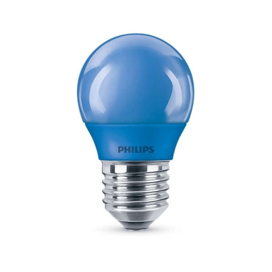 PHILIPS LED colored.lustre P45 3.1W/25W E27 BLUE NonDim 10Y