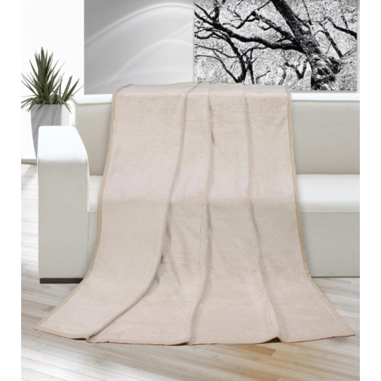 Deka micro jednolůžko 150x200cm béžová