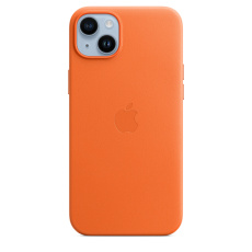 iPhone 14+ Leather Case with MagSafe - Orange