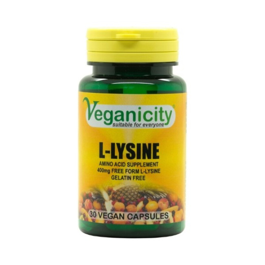 Veganicity L-Lysine 400mg, 30 vegan tablet>
