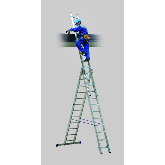 žebřík Al un. 3d. 12př. 3,27/7,43m VHR P 3x12 nosnost 150kg ELKOP