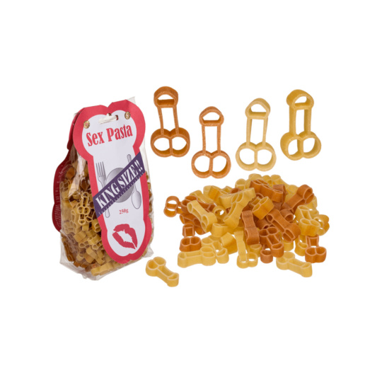 Sprosté barevné pšeničné těstoviny ve tvaru penisu 250 g