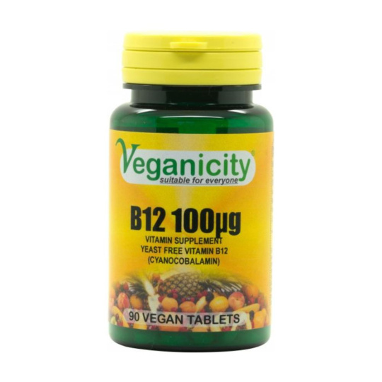 Veganicity vitamín B12 100µg (kyanokobalamín), 90 vegan tablet>