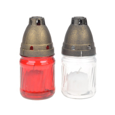 lampa hřbitovní sklo 15cm rovná (35g) (hoří 9hod) paraf. mix barev lampa hřbitovní sklo 15cm rovná (35g) (hoří 9hod) paraf. mix barev
