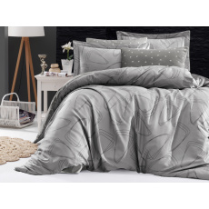 Francouzské povlečení Satén 240x200, 70x90cm Rovena grey Francouzské povlečení Satén 240x200, 70x90cm Rovena grey