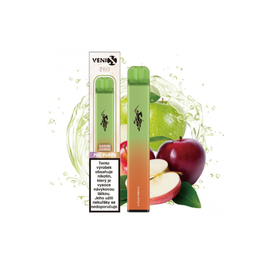 VENIX PRO - Dva druhy jablek, 700 potahů, 1,62% nikotinu, 10ks