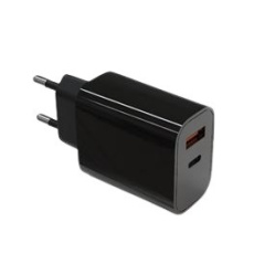 TB Touch USB-C + USB-A černá nabíječka