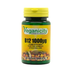 Veganicity vitamín B12 1000µg (Cyanocobalamin), 90 vegan tablet>