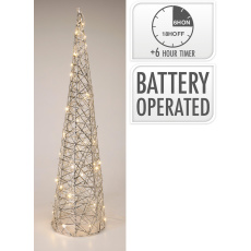 dekorace PYRAMIDA 60cm LED STŘ s časovačem dekorace PYRAMIDA 60cm LED STŘ s časovačem