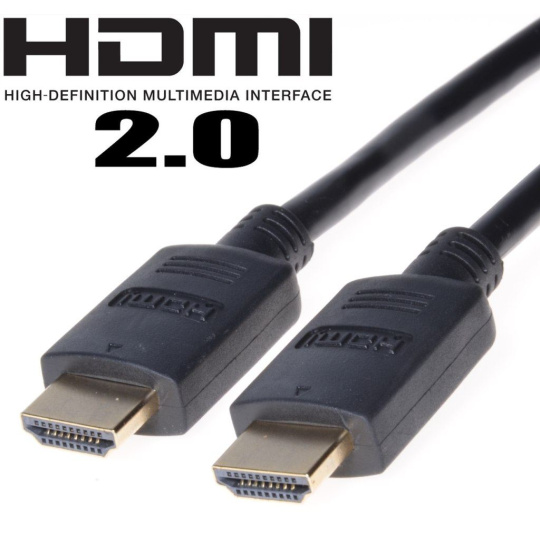 PremiumCord HDMI 2.0 High Speed+Ethernet, zlacené konektory, 3m