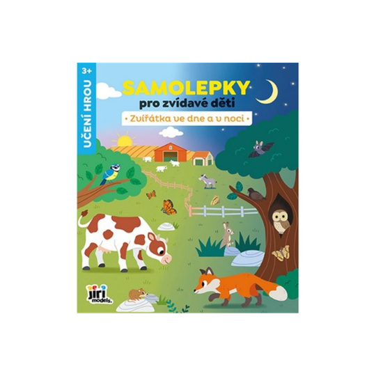 Zvířata ve dne a v noci - Samolepky pro zvídavé děti