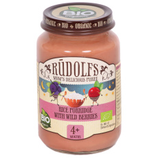 Rudolfs BIO Rýžová kaše s lesními plody 190 g Rudolfs BIO Rýžová kaše s lesními plody 190 g