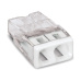WAGO svorka krabicová 2x0.5-2.5 mm2 transp/bílá Kód:2273-202/25 bal.25ks