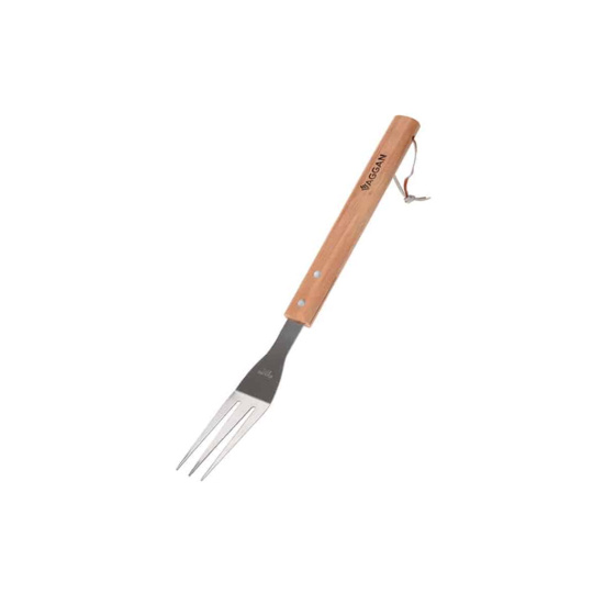 Grilovací vidlička 38cm - Nerezová ocel a dřevo