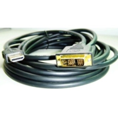 Kabel HDMI-DVI 1,8m,M/M stín.,zlacené kontakty 1.3