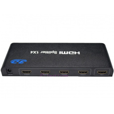 HDMI 1.4a splitter 1-4 portů kovový, 3D, FullHD