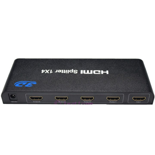 HDMI 1.4a splitter 1-4 portů kovový, 3D, FullHD