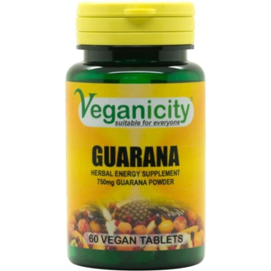 Veganicity Guarana 750 mg, 60 vegan tablet>