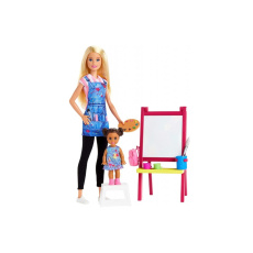 Panenka Barbie Povolání herní set Učitelka umění, Mattel GJM29