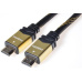 PremiumCord GOLD HDMI + Ethernet kabel, zlac., 5m