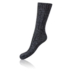 NORWEGIAN STYLE SOCKS - Zimní unisex ponožky - černá