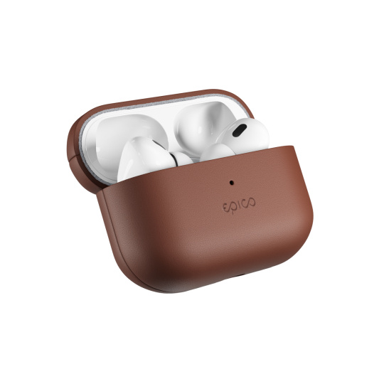 Epico Leather Case Airpods Pro 2 - hnědá