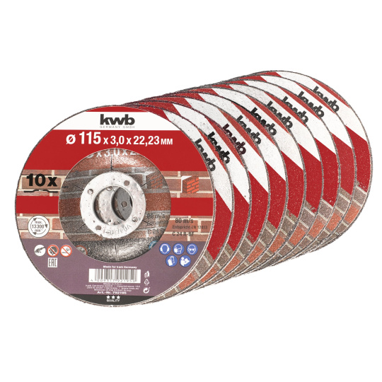 Kotouč řezný na úhlovou brusku 10 DEPR.STONE CUT.DISCS 115