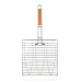 opékač na 3 ryby 58x25x7cm BBQ, dřev. rukojeť