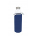 Yoko Design skleněná láhev v neopr. pouzdru 500 ml, modrá