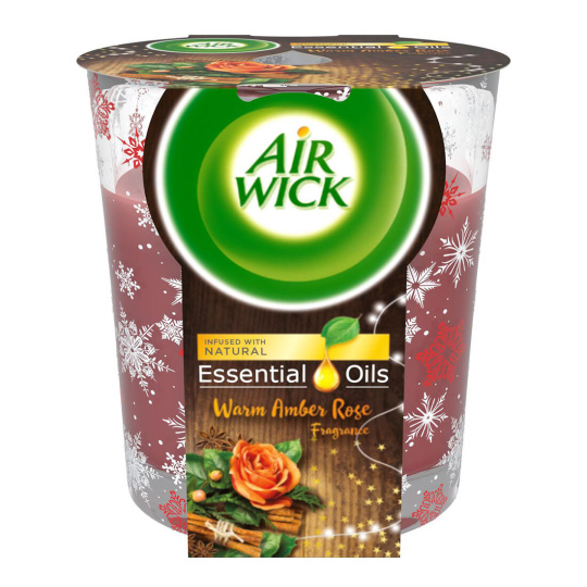 svíčka vonná sklo JANTAROVÁ RŮŽE 105g AIRWICK