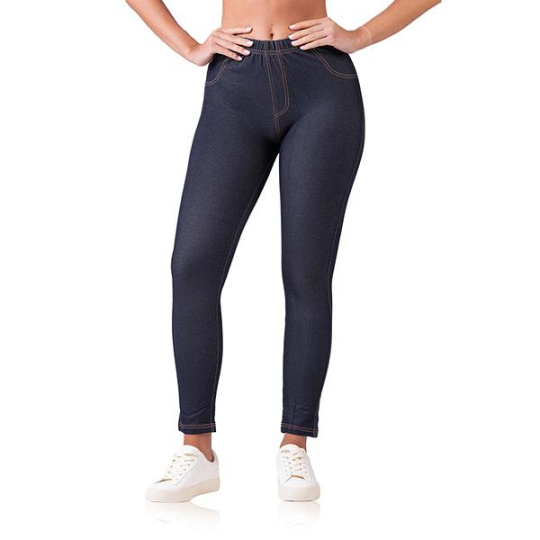 JEANS TREGGINGS - Dámské tregíny - tmavě modrá