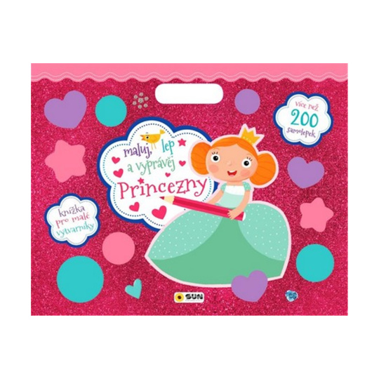 Maluj, lep a vyprávěj PRINCEZNY - více než 200 samolepek