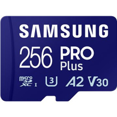 Samsung/micro SDXC/256GB/180MBps/Class 10/+ Adaptér/Modrá